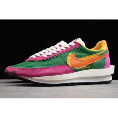 Nike Lvd Waffle Daybreak Yeşil / Pembe / Sarı Spor Ayakkabı Türkiye - ECJEQ0BV